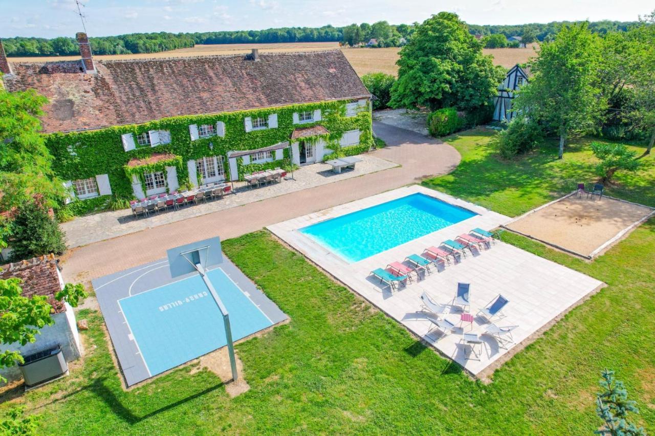 Crazy Villa Etisseaux 45 - Heated Pool - Volley Court - 1H30 Paris - 45P Saint-Maurice-sur-Aveyron Dış mekan fotoğraf
