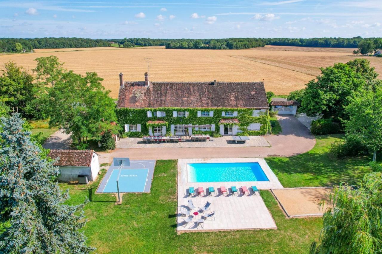 Crazy Villa Etisseaux 45 - Heated Pool - Volley Court - 1H30 Paris - 45P Saint-Maurice-sur-Aveyron Dış mekan fotoğraf