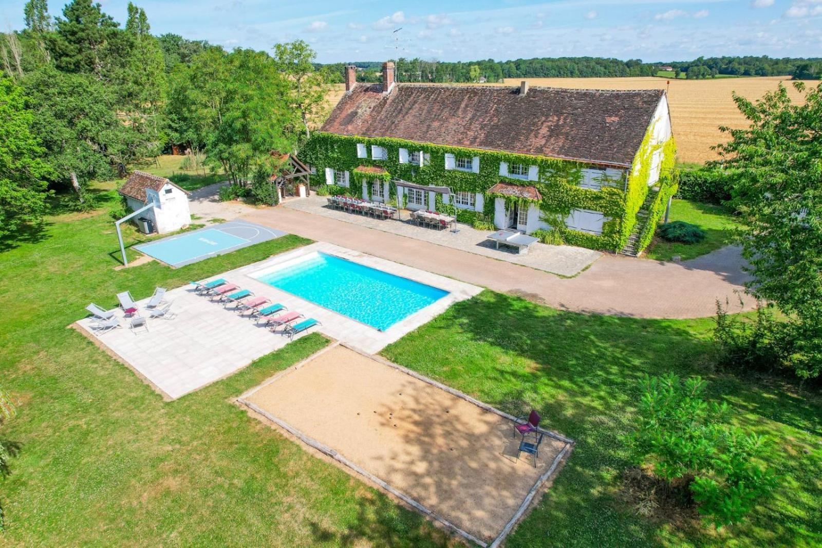 Crazy Villa Etisseaux 45 - Heated Pool - Volley Court - 1H30 Paris - 45P Saint-Maurice-sur-Aveyron Dış mekan fotoğraf